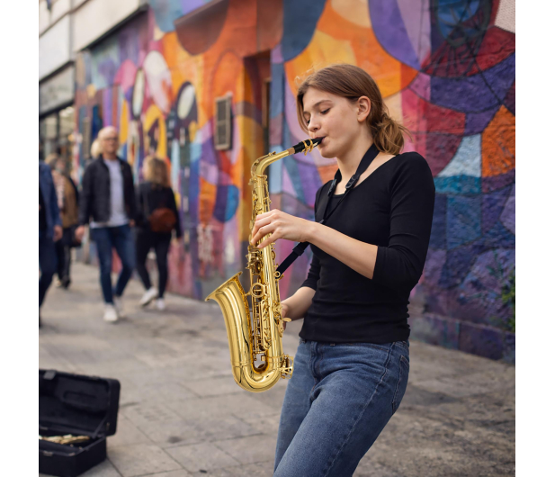 MusicMate Saksofon Altowy Es MM-D100 AmberTone - 1588235 - zdjęcie 17